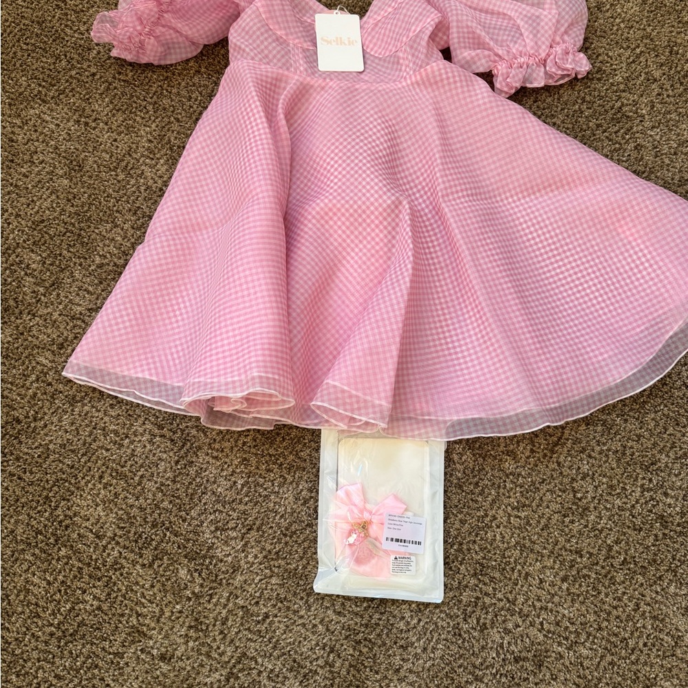 NWT Selkie Ice Cream Pink Parliament Gingham Dress - Picture 11 of 12